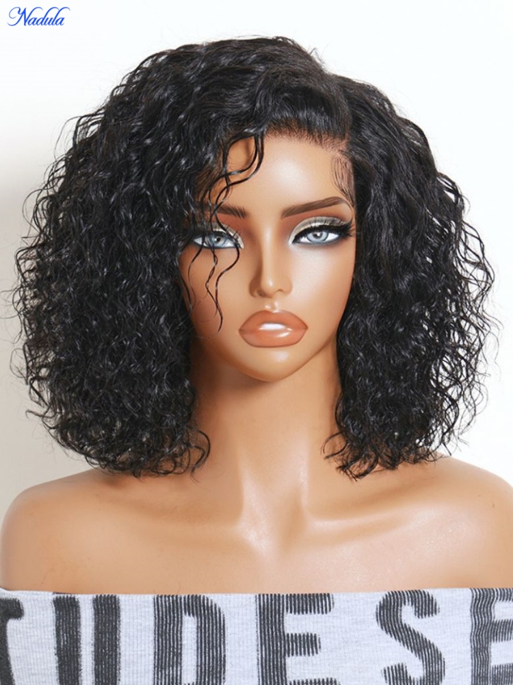 Pre Parted 13X4 Lace Front Bob Wig - ナデュラ 13x4 レースフロントボブウィッグ ベビーヘア付き 100%人毛 10インチ