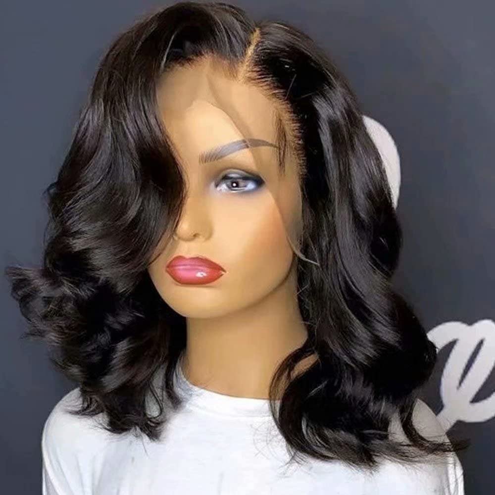 ボディウェーブボブウィッグ人毛13x4レースフロントウィッグ - Hd Lace Frontal Wig Human Hair Pre Plucked のレビューと価格